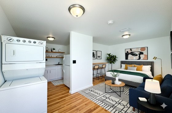 New Construction: Modern Studio with Shared Patio